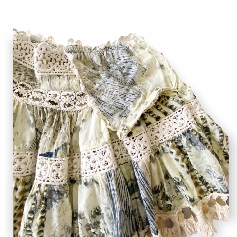Camilla Printed Embellished Mini Skirt, Size M - Picture 10 of 16